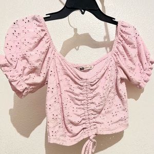 Pink crop top!